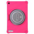 Lenovo Tab Plus Gen 2 Shockproof Silicone Case with Pencil Holder - Hot Pink