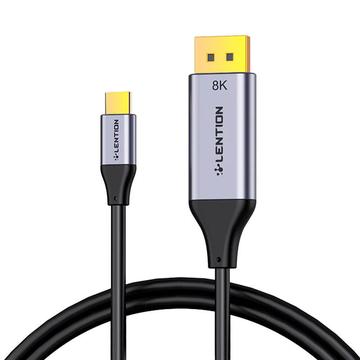 Lention CU808D USB-C to DisplayPort Cable 8K60Hz - 1.7m