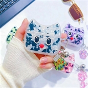 AirPods 4 Leopard Print Cartoon Cat TPU Case