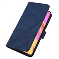 Line Series Samsung Galaxy S20 FE Wallet Case - Blue