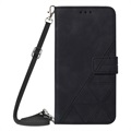 Line Series Samsung Galaxy S22 5G Wallet Case - Black