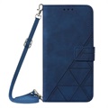 Line Series Samsung Galaxy S22 5G Wallet Case - Blue