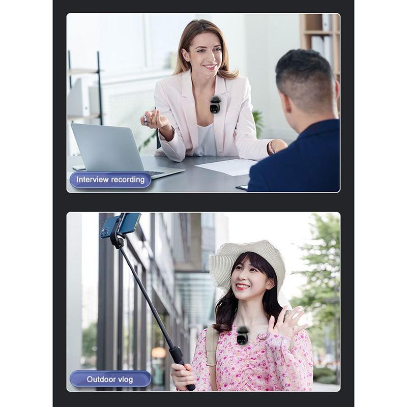 Lippa Pro Wireless Microphone with Lightning Connector 2 Pcs. Black