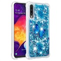 Liquid Glitter Samsung Galaxy A50 TPU Case - Blue Butterfly