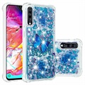 Liquid Glitter Samsung Galaxy A70 TPU Case - Blue Butterfly