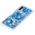 Liquid Glitter Samsung Galaxy A70 TPU Case - Blue Butterfly