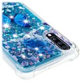 Liquid Glitter Samsung Galaxy A70 TPU Case - Blue Butterfly