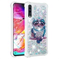 Liquid Glitter Samsung Galaxy A70 TPU Case - Owl