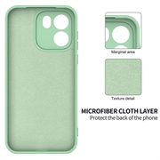 OnePlus Nord CE6 Liquid Silicone Case with Hand Strap - Green