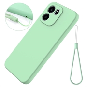 OnePlus Nord CE6 Liquid Silicone Case with Hand Strap - Green