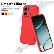 OnePlus Nord CE6 Liquid Silicone Case with Hand Strap - Red