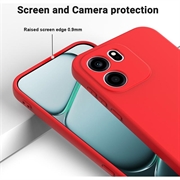OnePlus Nord CE6 Liquid Silicone Case with Hand Strap - Red