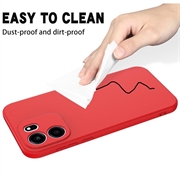 OnePlus Nord CE6 Liquid Silicone Case with Hand Strap - Red