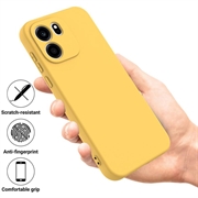 OnePlus Nord CE6 Liquid Silicone Case with Hand Strap - Yellow