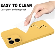 OnePlus Nord CE6 Liquid Silicone Case with Hand Strap - Yellow