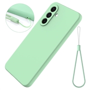 Samsung Galaxy S27 Liquid Silicone Case with Hand Strap - Green