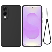 Samsung Galaxy S25 Edge Liquid Silicone Case with Hand Strap