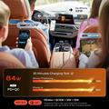 Lisen B104 4-in-1 Car Charger with Retractable USB-C & Lightning Cables - 45W