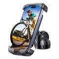 Lisen Bike Phone Holder with Handlebar Mount - 4.5" to 7" - Black