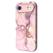 iPhone Air Luxury Marble Hybrid Case - Pink / Gold