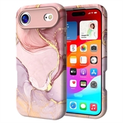 iPhone Air Luxury Marble Hybrid Case - Purple / Gold