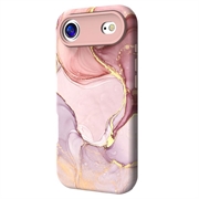iPhone Air Luxury Marble Hybrid Case - Purple / Gold