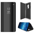 Luxury Series Mirror View Samsung Galaxy S9+ Flip Case - Black