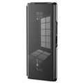 Luxury Series Mirror View Samsung Galaxy Z Fold2 5G Flip Case - Black