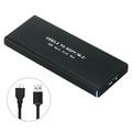 M.2 SSD hard drive holder with USB 3.0 - Black