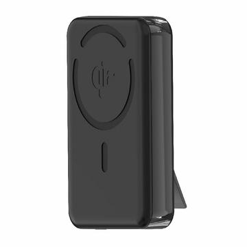 M02A 10000mAh Qi2 Magnetic Wireless Power Bank & Built-In Stand - 35W - Black