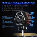M1 PRO LED Motorcycle/Car Spotlight – 18000lm, 10 Modes, IP68, 9–32V - Black