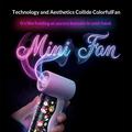 M126 Mini Portable Pocket Fan with Stickers Display - 18000RPM - White
