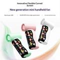M126 Mini Portable Pocket Fan with Stickers Display - 18000RPM - White