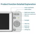M15 4K Digital Camera - 2.8" Display, 64MP, 16X Zoom, Auto Focus, 32GB Card - White
