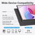 M156U01 15.6" 4K UHD Portable Monitor - Black