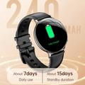 M201 Ultra-Thin Women s Smart Watch with IP68 Waterproof Protection - Black