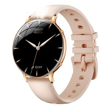 M201 Ultra-Thin Women s Smart Watch with IP68 Waterproof Protection - Gold