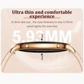 M201 Ultra-Thin Women s Smart Watch with IP68 Waterproof Protection - Gold