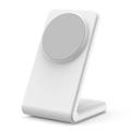 M2A 2-in-1 Magnetic Vertical Charging Stand for iPhone and AirPods - White