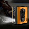 M376 Portable Waist Fan with Semiconductor Ice-Cooling - Orange / Black