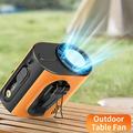M376 Portable Waist Fan with Semiconductor Ice-Cooling - Orange / Black