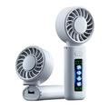M814 Foldable TEC Cooling Fan with Dynamic Display - 3000mAh - White