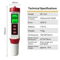 MF-X41 4-in-1 Digital Water Quality Tester for Pool, Aquarium and Drinking Water