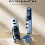 MNQ-X8816 Electric Body Hair Trimmer with Vacuum - Blue
