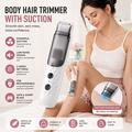 MNQ-X8816 Electric Body Hair Trimmer with Vacuum - White