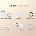MOCA ARCO MagSafe Phone Grip Handle with Remote Controller and LED Light - White