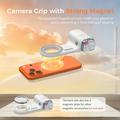 MOCA ARCO MagSafe Phone Grip Handle with Remote Controller and LED Light - White