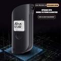 MR689 Portable Breath Alcohol Tester - Voice Alerts, 5 Mouthpieces, English Version - Black