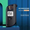 MR689 Portable Breath Alcohol Tester - Voice Alerts, 5 Mouthpieces, English Version - Black