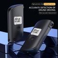 MR689 Portable Breath Alcohol Tester - Voice Alerts, 5 Mouthpieces, English Version - Black